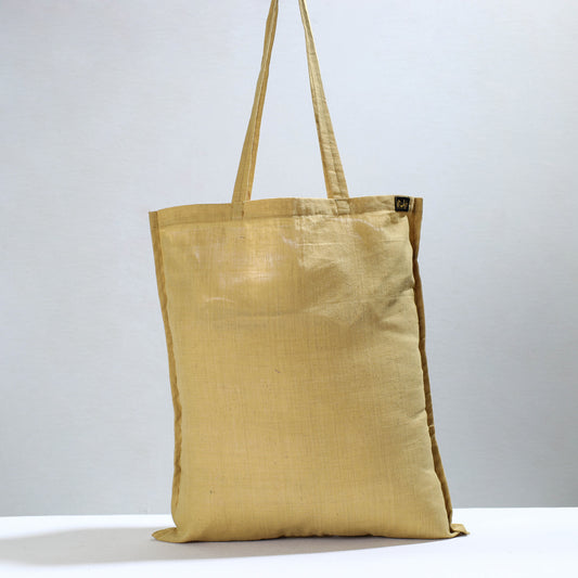 Yellow - Jhiri Pure Handloom Cotton Jhola Bag 39