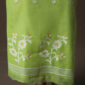 Phulia Jamdani Silk Cotton 2pc Unstitched Dress Material Kurta Set 32