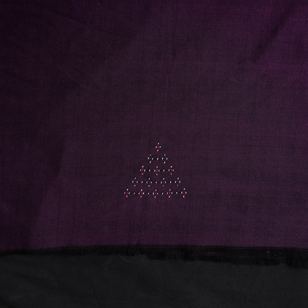 Purple - Handwoven Cotton Tangaliya Kurta Material 02