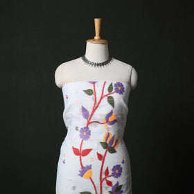 Jamdani Silk Cotton 2pc Unstitched Dress Material Kurta Set 23