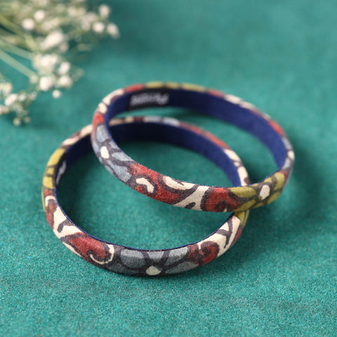 Handpainted Kalamkari Natural Dyed Bangle (Set of 2)