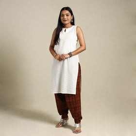 Maroon Bagh Block Print Natural Dyed Cotton Salwar