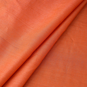 Orange Vidarbha Handloom Tussar Silk Cotton Fabric