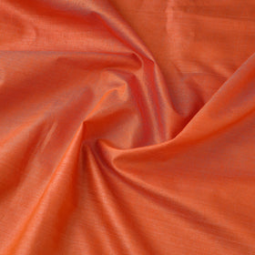 Orange Vidarbha Handloom Tussar Silk Cotton Fabric