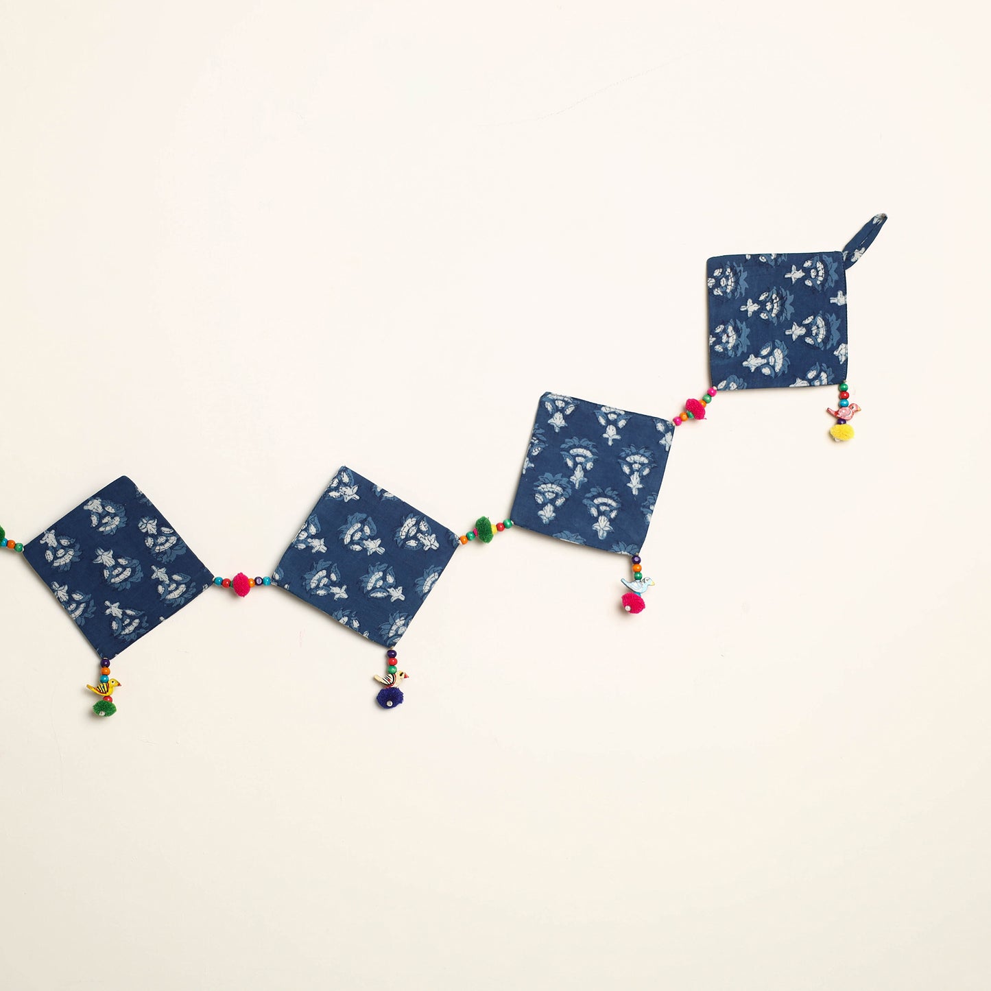 Handmade Bead Work Fabric Toran for Home Decor