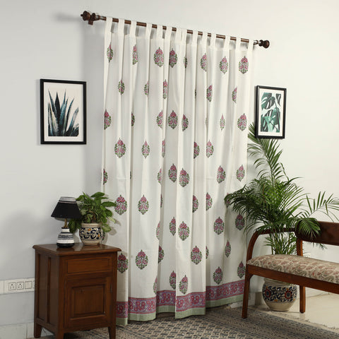 Sanganeri Block Printed Cotton Door Curtain