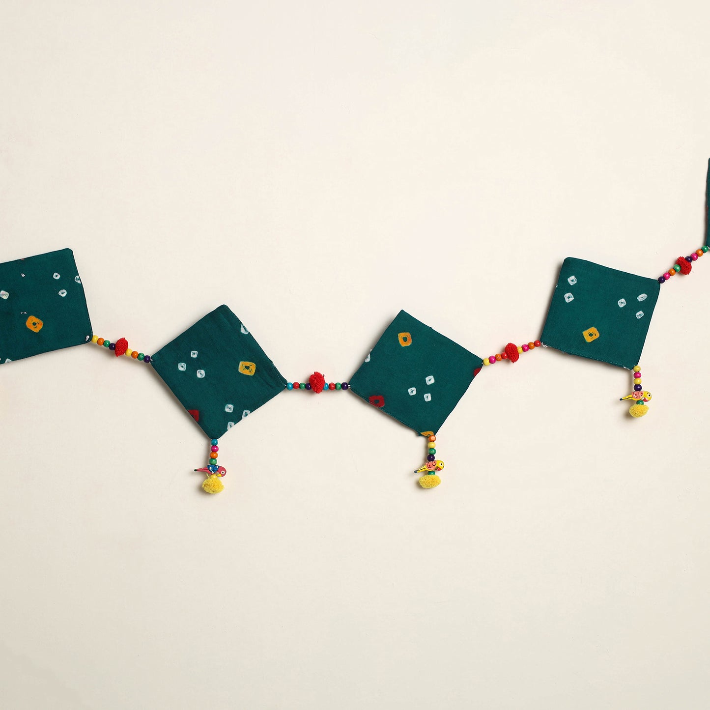 Handmade Bead Work Fabric Toran for Home Decor