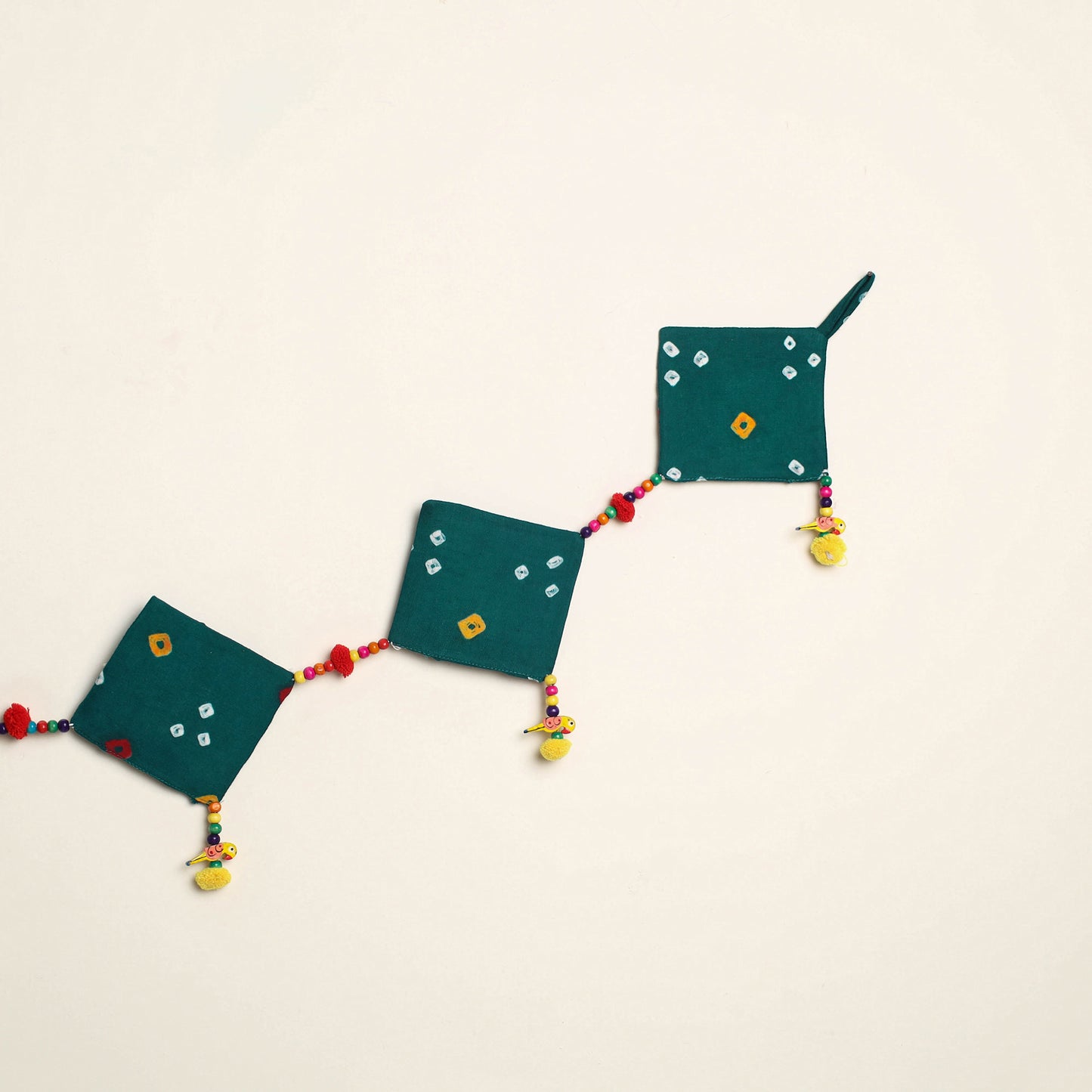 Handmade Bead Work Fabric Toran for Home Decor