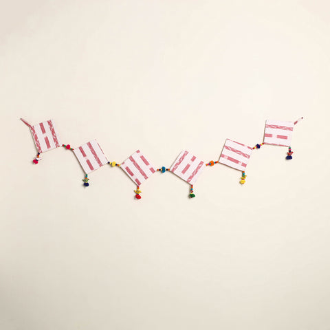 Handmade Bead Work Fabric Toran for Home Decor