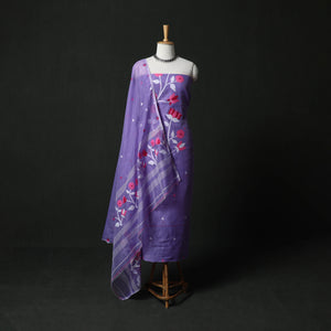 Jamdani Silk Cotton 2pc Unstitched Dress Material Kurta Set 29