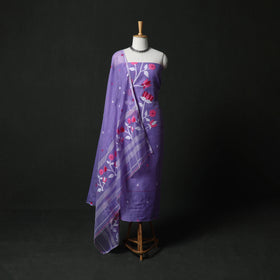 Jamdani Silk Cotton 2pc Unstitched Dress Material Kurta Set 29