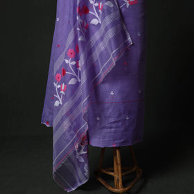 Jamdani Silk Cotton 2pc Unstitched Dress Material Kurta Set 29