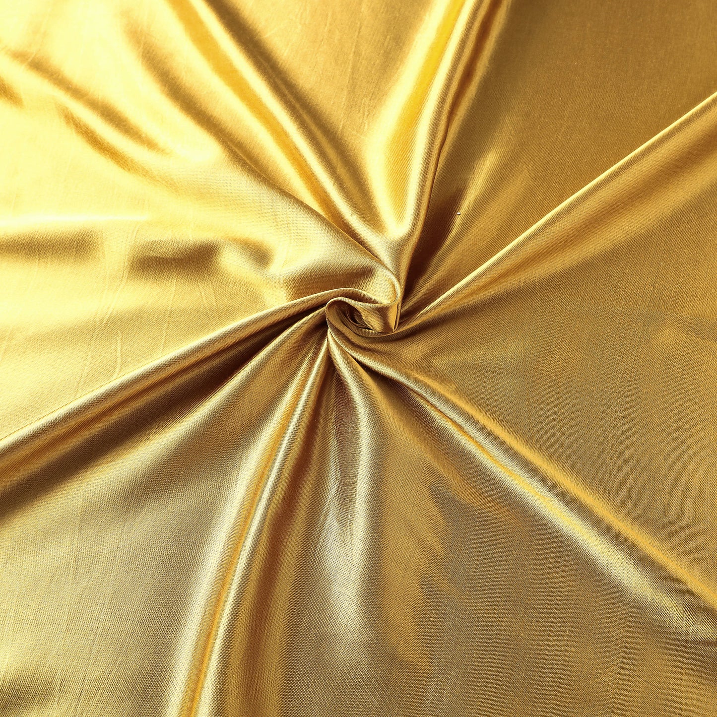 Yellow - Mashru Silk Plain Dyed Fabric (Width - 46 in)