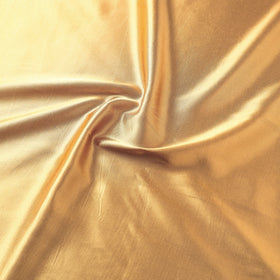 Yellow - pure mashru silk plain fabric (width - 46 in) 01