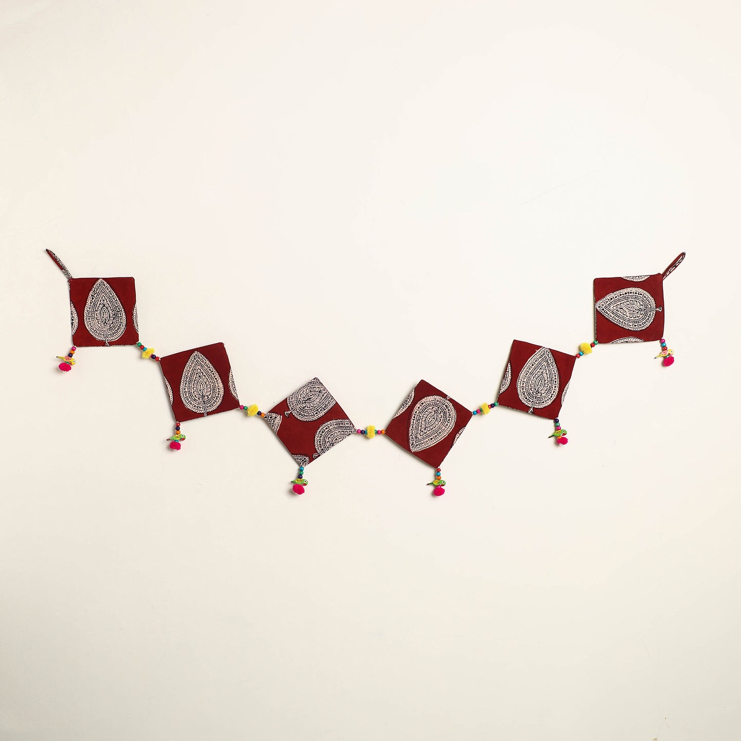 Handmade Bead Work Fabric Toran for Home Decor