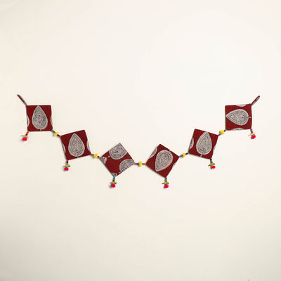 Handmade Bead Work Fabric Toran for Home Decor