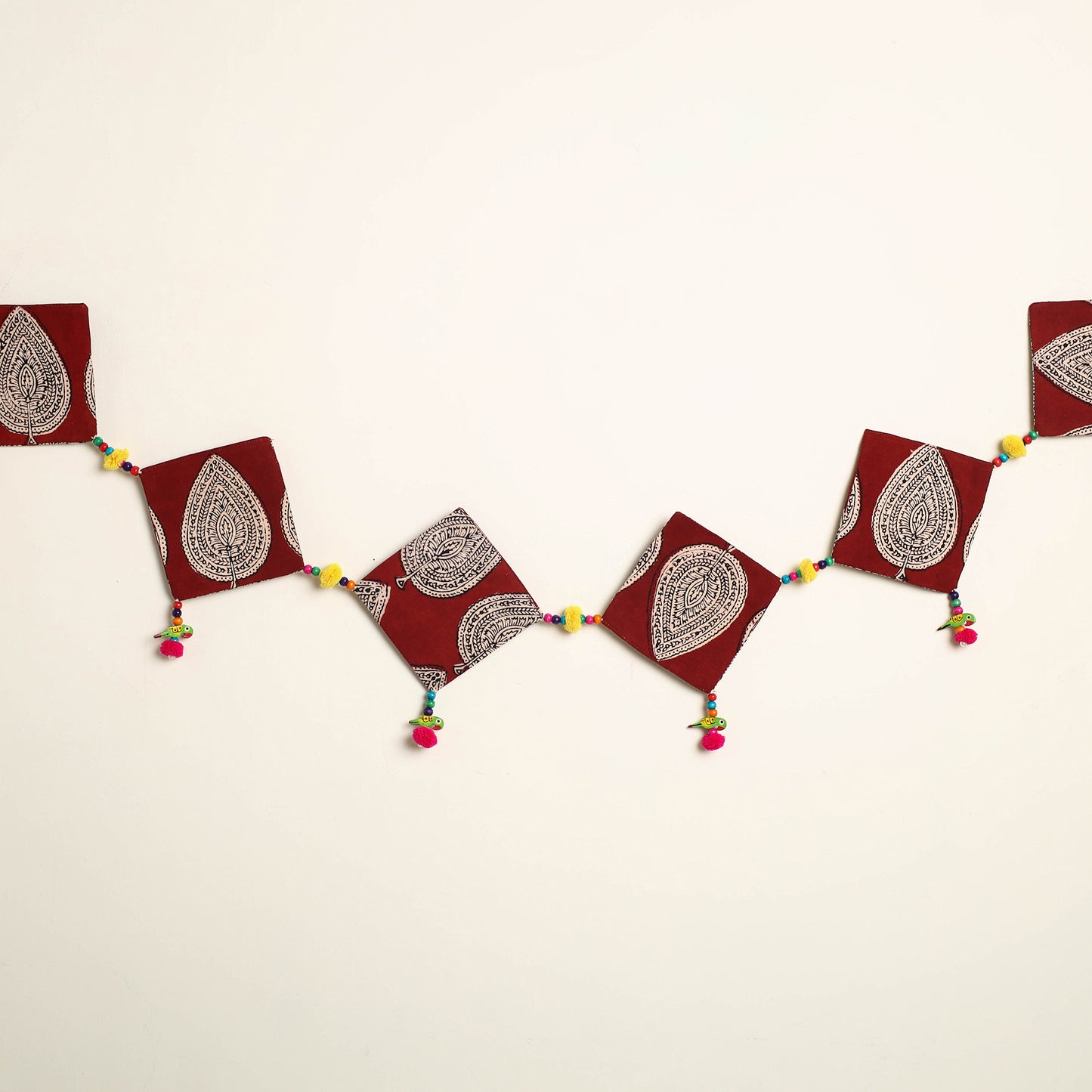 Handmade Bead Work Fabric Toran for Home Decor