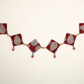 Handmade Bead Work Fabric Toran for Home Decor