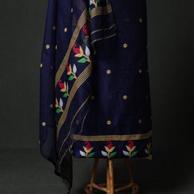 Jamdani Silk Cotton 2pc Unstitched Dress Material Kurta Set 32