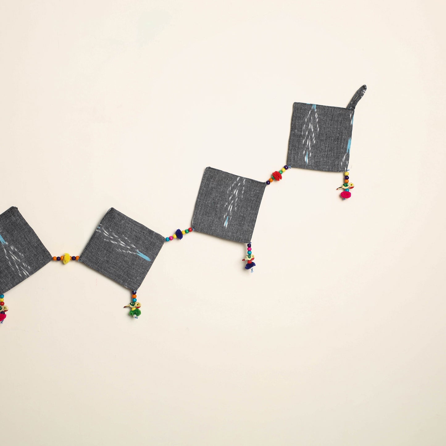 Handmade Bead Work Fabric Toran for Home Decor