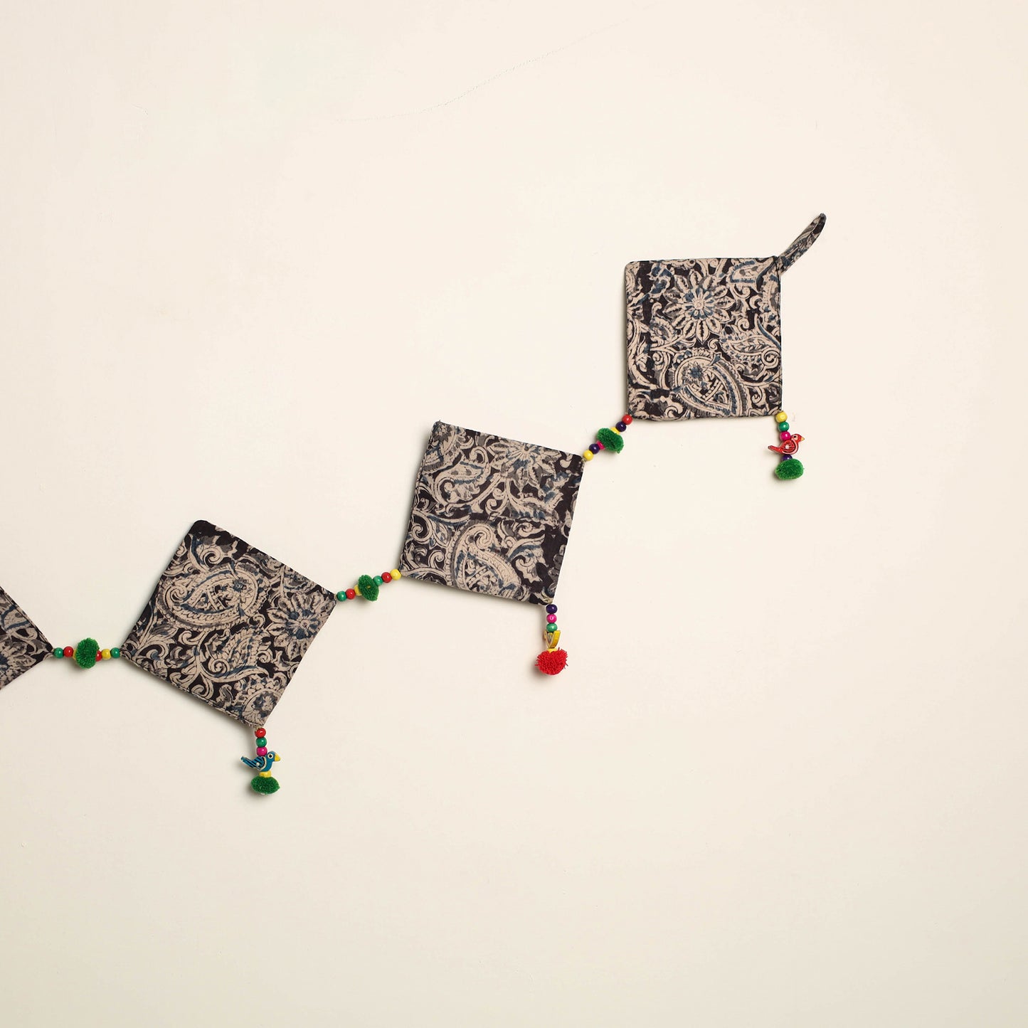 Handmade Bead Work Fabric Toran for Home Decor