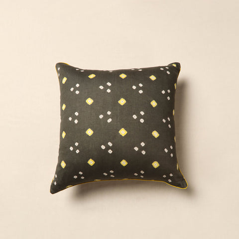 Grey - Tie & Dye Bandhani Cushion Cover 22