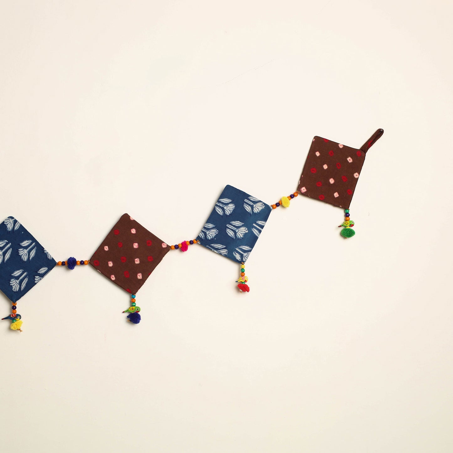 Handmade Bead Work Fabric Toran for Home Decor