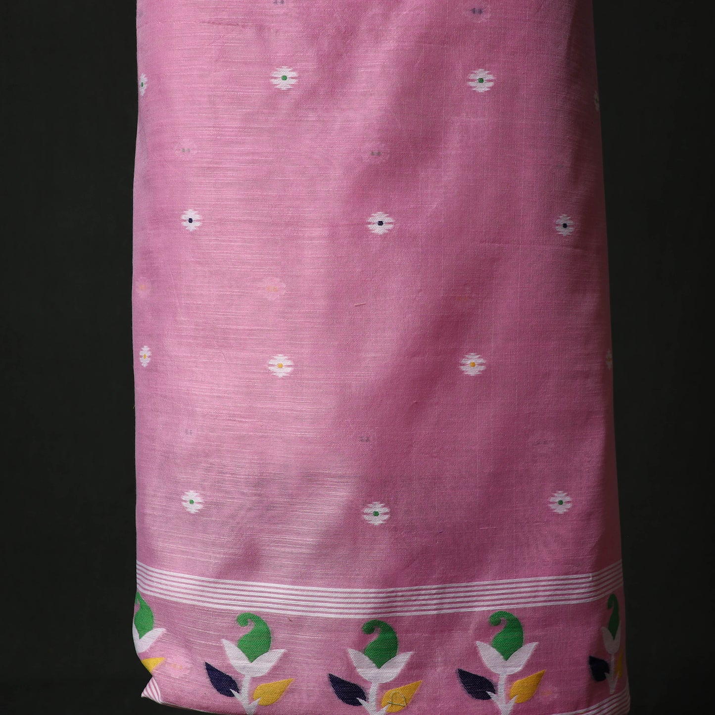 Jamdani Silk Cotton 2pc Unstitched Dress Material Kurta Set 33
