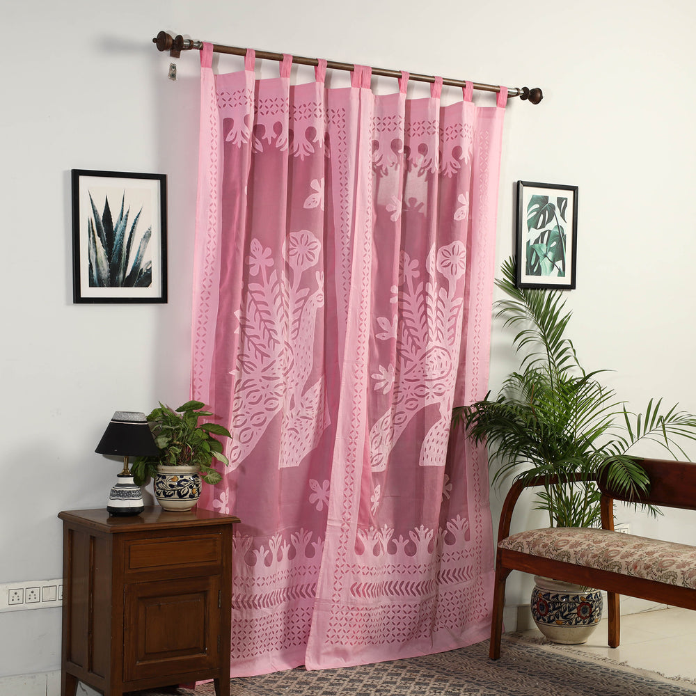 Applique Cutwork Door Curtain