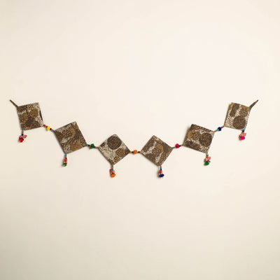 Handmade Bead Work Fabric Toran for Home Decor