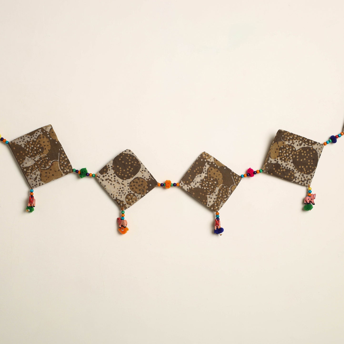 Handmade Bead Work Fabric Toran for Home Decor