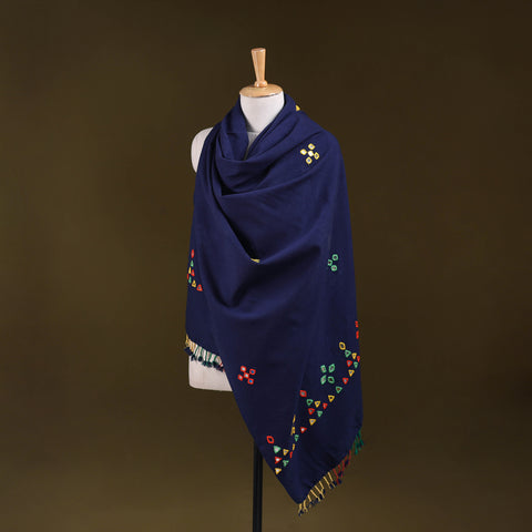 Kutch Handwoven Mirror Work Acrylic Wool Shawl 133