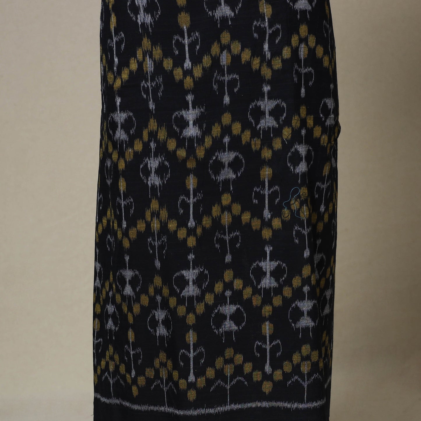 Black - 3pc unstitched maniabandha ikat dress material