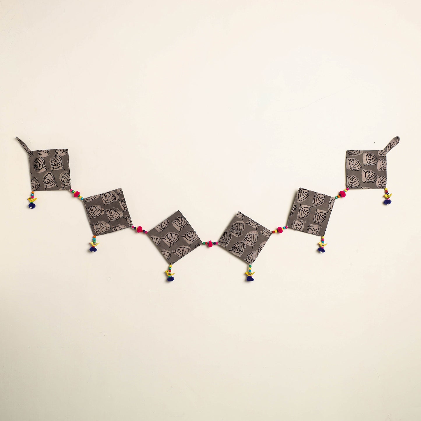 Handmade Bead Work Fabric Toran for Home Decor