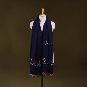 Kutch Handwoven Mirror Work Acrylic Wool Shawl 135