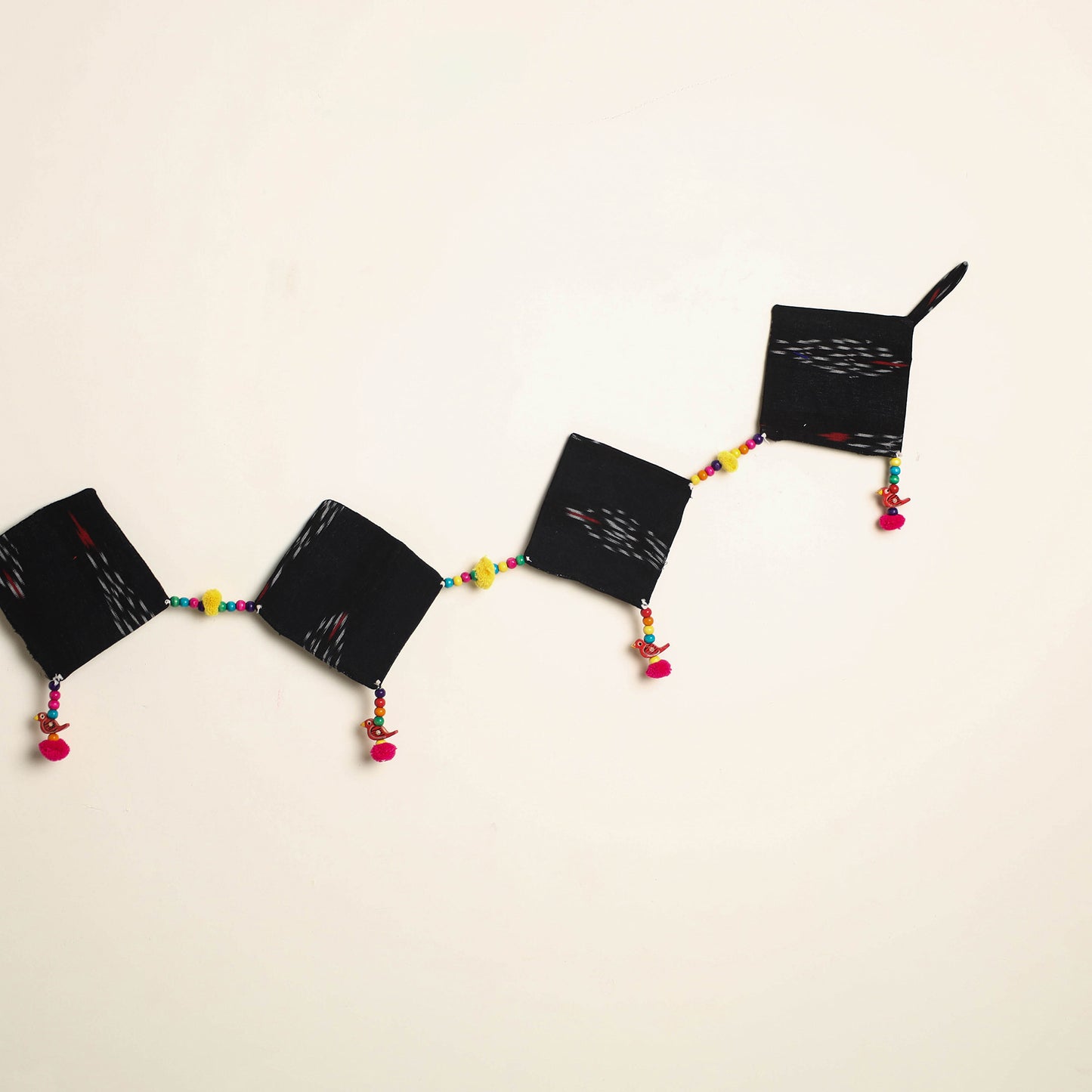 Handmade Bead Work Fabric Toran for Home Decor