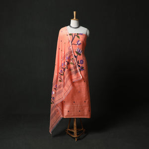 Jamdani Silk Cotton 2pc Unstitched Dress Material Kurta Set 41