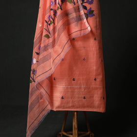 Jamdani Silk Cotton 2pc Unstitched Dress Material Kurta Set 41