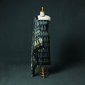 Blue - Ajrakh Hand Block Print Natural Dyed Modal Silk 2pc Unstitched Dress Material Kurta Set 35