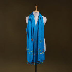 Kutch Handwoven Mirror Work Acrylic Wool Shawl 143