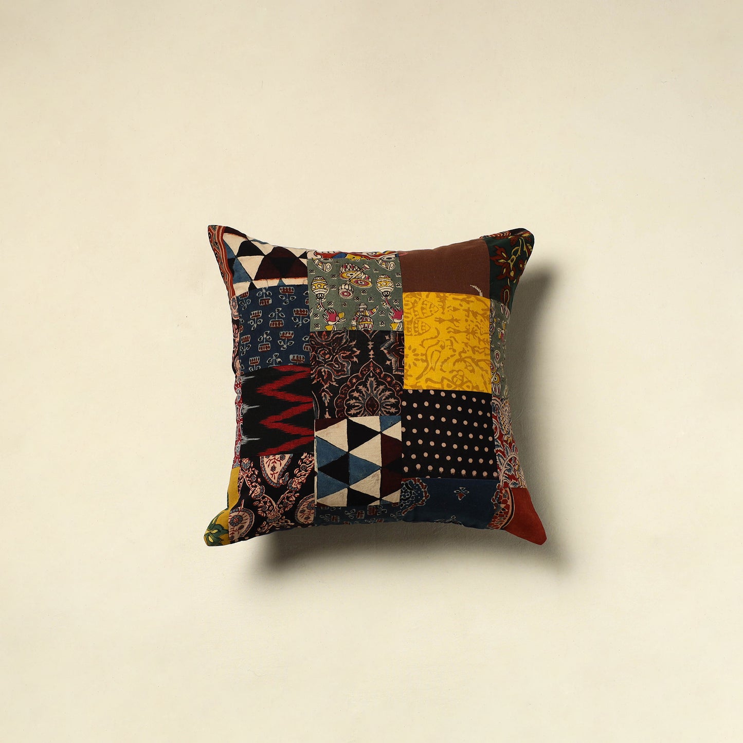 Handcrafted Cotton Patchwork Cushion Cover