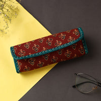 Handcrafted Kutch Leather Block Printed Spectacle Case
 