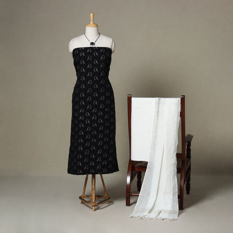 3pc unstitched maniabandha ikat dress material