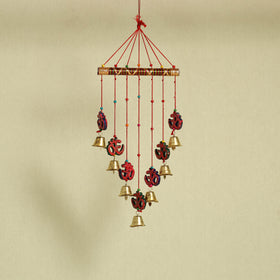  Om - Handpainted Wooden Decorative Bell Hanging