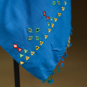 Kutch Handwoven Mirror Work Acrylic Wool Shawl 143