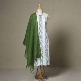 3pc unstitched maniabandha ikat dress material