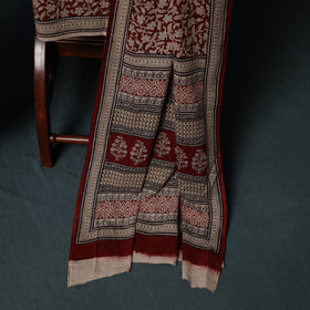 Bagh Hand Block Print Cotton 3pc Unstitched Dress Material Suit Set 01