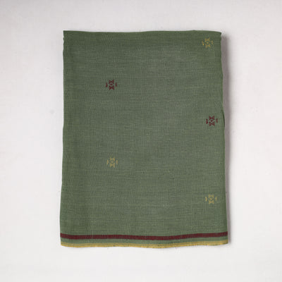 Green - Organic Kala Cotton Handloom Precut Fabric (1.7 meter)