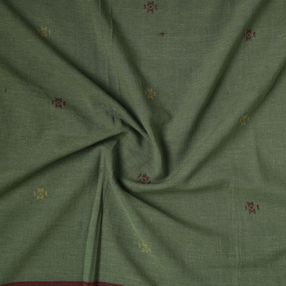 Green - Organic Kala Cotton Handloom Precut Fabric (1.7 meter)