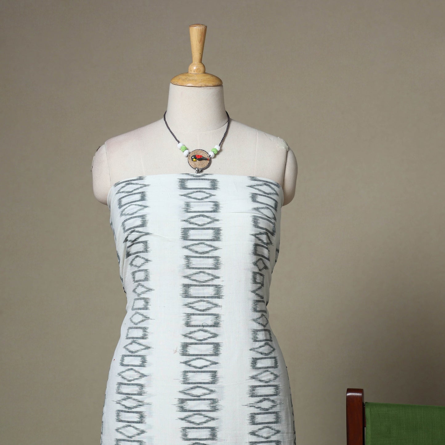 3pc unstitched maniabandha ikat dress material